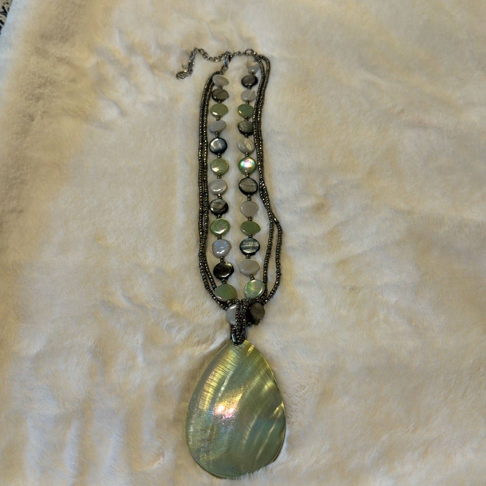 Erica Lyons exquisite shell and bead necklace